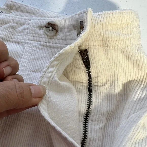 Pilcro Anthropologie The Kit Utility Wide Leg High Rise Corduroy Trousers Sz 30 - Picture 6 of 16